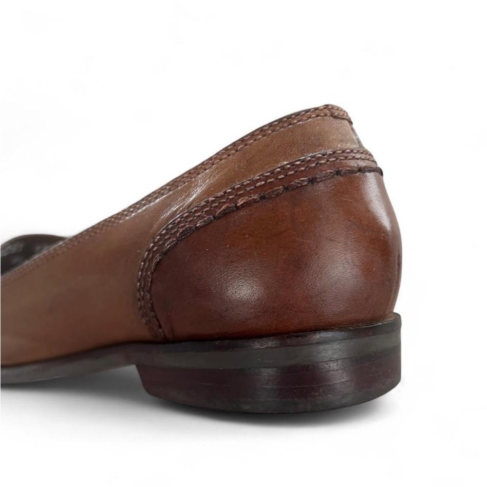 Vintage G.H. Bass & Co. Women's Brown Leather Loafer Flats Penny Keeper Size 8N - Picture 6 of 8
